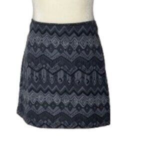 Athleta Gray Pattern Skirt Size Small